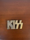 Kiss 1977 Vintage  4051 Solid Brass Belt Buckle  Large 3-3 4 Inched Wide