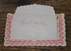 Antique Ornate Victorian Calling Card Earl Miller