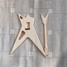 Diy Electric Guitar Kit Dean Dimebag Stealth Lightning Inlay Flame Maple Veneer