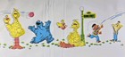 Vintage Sesame Street Crib Pad Mattress Play Mat Padded Vinyl Muppets Big Bird