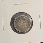 1853 Seated Liberty Half Dime 5 Cents Nickel Silver Us Arrows Coin