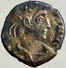 Ancient Roman Coin Emperor Constans 342-348 Ad Two Goddesses Victory Genuine
