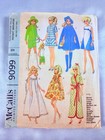 Vtg 1967 Mccall s Barbie Doll Pattern  9099 Fashion Dolls Teen Clothes Wardrobe