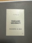 Detroit Lions 1983 Nfl Football 50th Season Pocket Schedule - Oakland University