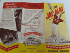 Vintage Jai Alai Fronton Palace Tijuana Mexico Brochure   Program 1955