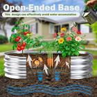 Galvanized Raised Garden Bed Outdoor  4x2x1 6x3x1 8x4x1ft Metal Planter Box