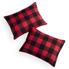 - Plaid Pillow Cases  Buffalo Check Gingham 36  X 20   pack Of 2  Red Black