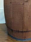 Vtg Wood Wooden Primitive Nail Rivet Keg Barrel 18    Tall Rustic Farm Store Decor