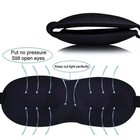 Travel 3d Eye Mask Sleep Soft Padded Shade Cover Rest Relax Blindfold