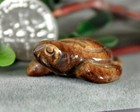 Carved Tiger s Eye Sea Turtle Animal Spirit Gemstone Totem Fetish Figurine C120