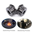 2 Pcs 2m 20 Teeth 8-18mm Shaft Hole Tapered Bevel Gear 1 145 Steel 2 Module 9   