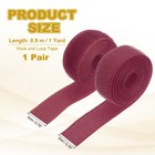 Sew On Hook And Loop Tape  3 4 Inch Nylon Fastener Strips 1 Yards  dark Red 