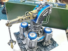 Red Alert 2 Soviet Naval Shipyard Rotatable Magnetic Crane Diorama Display Model
