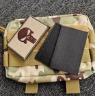Punisher Skull American Flag Tactical Morale Patch Hook And Loop Fastener 3x2 In