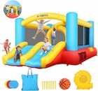 Castle Bounce House With 2 Slides And Blower  Inflatable Bouncer Jumping For Kid