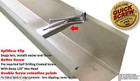 500 Premium Grade Aluminum 5  Inch Quick Screw Hidden Gutter Hangers With Clip