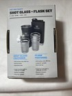 Stanley The Pre-party Stainless Steel Shot Glass  4x2oz    Flask Set  8oz  New