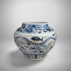 Chinese Blue   White Porcelain Jar