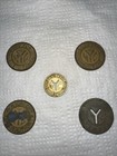 New York City Transit Authority Nyc Subway Good For One Fare Transit Token Lot 5