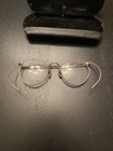 Antique Ful-vue 1 10k 12k Gf Wire Rim Round Glasses With Case Gold