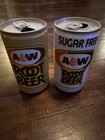 Lot Of 2 Vintage A w Root Beer Cans 12 Oz Sugar Free Low Calorie