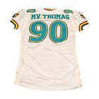 Mark Thomas Memphis Maniax 2001 Game Used Away Jersey Size 50  2 Linemen Cut