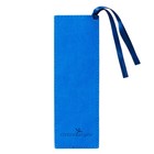 Blue Faux Leather Scripture Bookmark W ribbon  Trust In The Lord - Proverbs 3 5