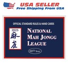 Newest 2025 National Mah Jongg League L Size Card With Official Standard Rules    