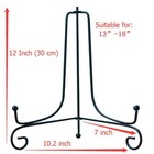 4pack 12 Inch Iron Easel Plate Display Stand Picture Frame Holder For Desk Table