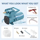 Dc 12v Aquarium   Pond Air Pump - 18w-120w Quiet Commercial Aerator With 6 Outle