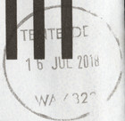 Tenterden  Wa 6322 Postmarked Cover Dated 16 Jul 2018   Priority Label