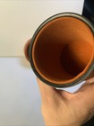 Leather Dice Cup Set With Lid Dark Brown Felt Lining Quiet Shaker    
