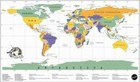 Extra Large Scratch Off World Map Gift Travel Atlas Vacation Log Poster  
