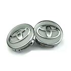 Set Of 4 Toyota Wheel Rim Center Hub Caps Silver Chrome Logo 57mm Corolla Prius
