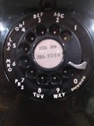 Rotary Dial Western Electric Wall Mount Black Art Deco Phone Vintage  Untested