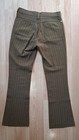 Vintage Farah Brown Pinstripe Pants Sta-prest Style Usa Made Talon Zip W30 L29