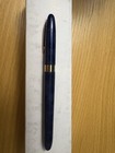 Sheaffer Crest Reissue Ultramarine Blue Fountain Pen Fine Nib 18k Usa 582 New