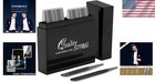 Stylish 50 Metal Collar Stays For Men - 2 Sizes   Organized Travel Box