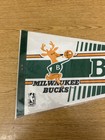 Vintage Authentic Milwaukee Bucks 1970 s Full Size Pennant Flag W  Bango Mascot