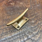 Vintage Boat  2 5 8    Brass Cleat Base 1 75   by 1    