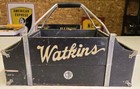 Antique Wood Watkins Shoe Salesman Sample Carrying Case Tote