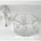 Royal Limited Lead Crystal Champagne  wine Bottle Coaster   Matching Stopper 