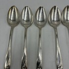 Is Daffodil Set Of 8 Soup Spoons 1847 Rogers Silverplate Vintage Flatware