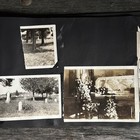 Antique Photo Album 1900s-1920s Snapshots  Family  Animals  Post Mortem  Auto