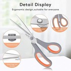 8  Titanium Coated Scissors Sharp Multipurpose Craft Fabric Office Sewing Shears
