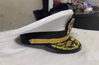 New Wwll Us Navy Officer Hat   Us Navy Admiral Cap Repro 