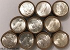  10  Peace Dollars Coin Roll    stunning Gems    Bu Uncirculated 90  Silver