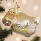 Old World Christmas Angel With Heart Glass Ornament For Holiday Tree