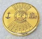Compass Brass Nautical Gift Pocket Kelvin Brass Calendar Compass Antique Vintage