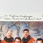 Nasa Crew Of Space Shuttle Mission Sts-73 Signed By Crew To Raytheon Employees